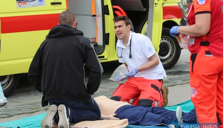 Slika djelatnika kako uče publiku kako oživljavati na lutki